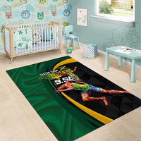 Jamaican Pride Area Rug 9.58 Seconds-Faster Than Lightning - Wonder Print Shop