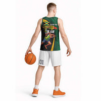 Jamaican Pride Basketball Jersey 9.58 Seconds-Faster Than Lightning - Wonder Print Shop