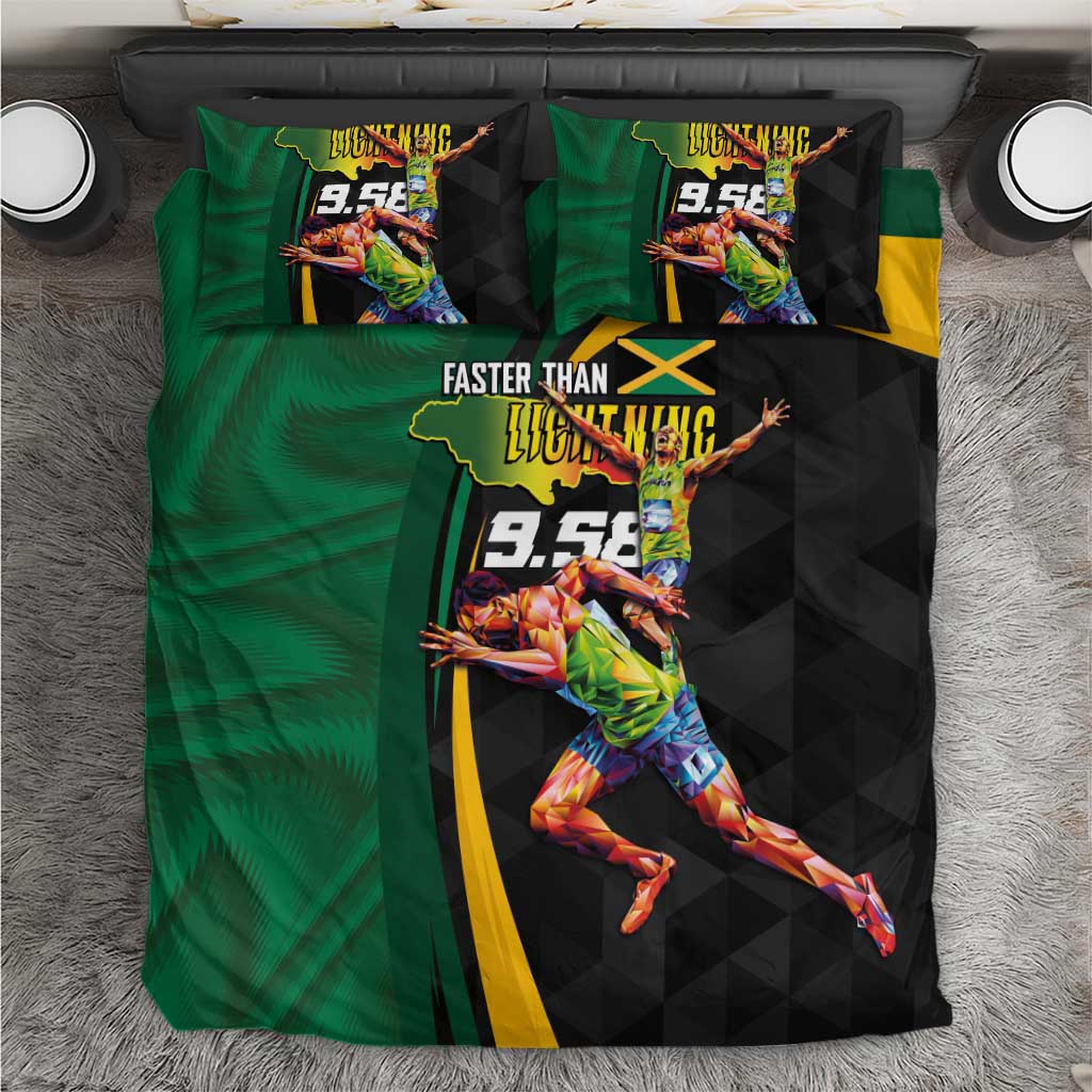 Jamaican Pride Bedding Set 9.58 Seconds-Faster Than Lightning - Wonder Print Shop