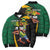Jamaican Pride Bomber Puffer Jacket 9.58 Seconds-Faster Than Lightning - Wonder Print Shop