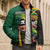 Jamaican Pride Bomber Puffer Jacket 9.58 Seconds-Faster Than Lightning - Wonder Print Shop