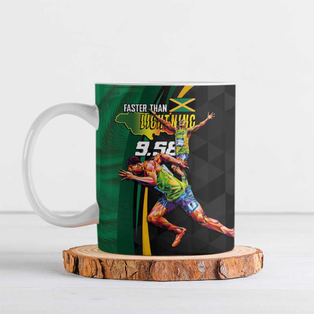Jamaican Pride Ceramic Mug 9.58 Seconds-Faster Than Lightning - Wonder Print Shop