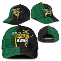 Jamaican Pride Classic Cap 9.58 Seconds-Faster Than Lightning - Wonder Print Shop