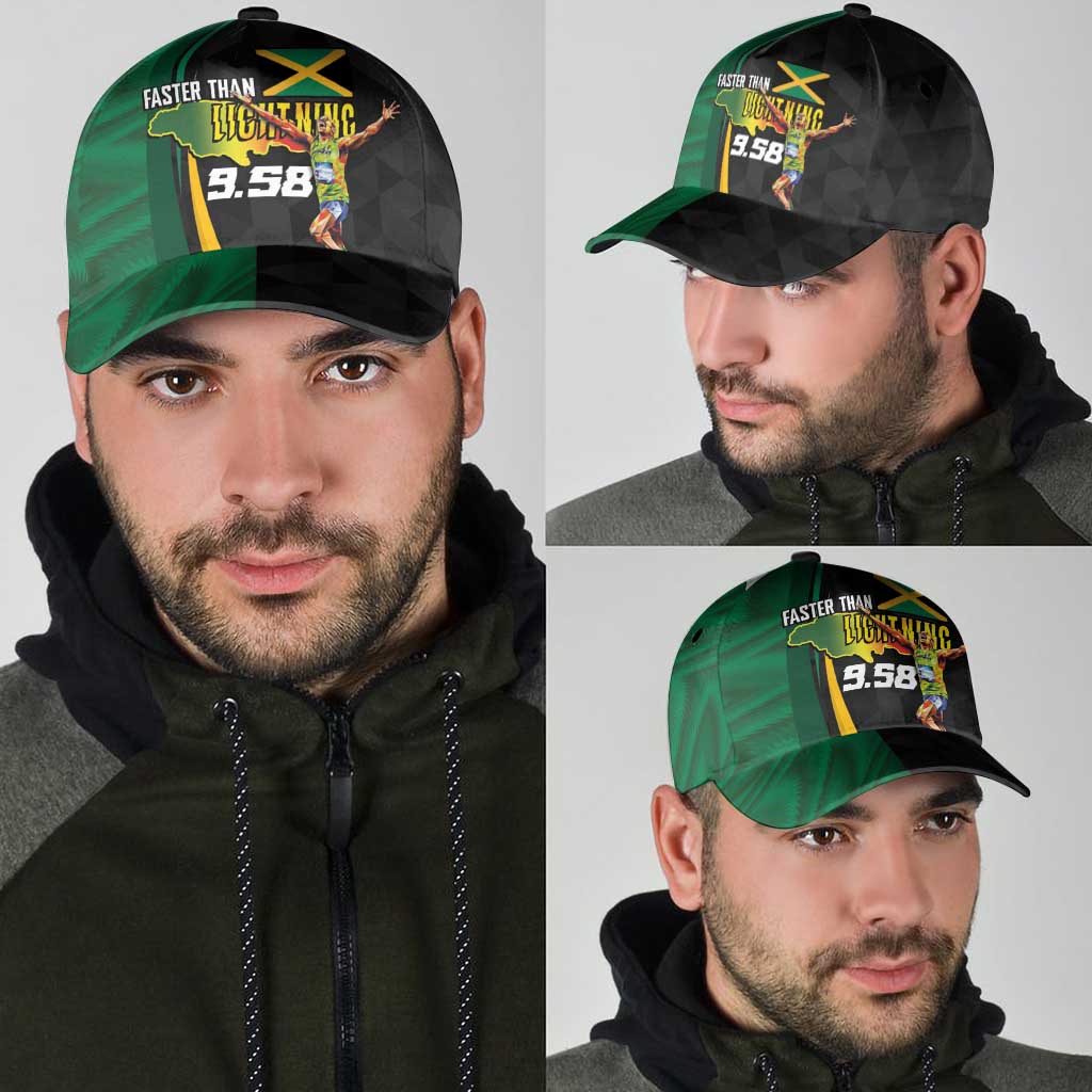 Jamaican Pride Classic Cap 9.58 Seconds-Faster Than Lightning - Wonder Print Shop