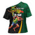 Jamaican Pride Cross Shoulder Shirt 9.58 Seconds-Faster Than Lightning - Wonder Print Shop