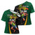Jamaican Pride Cross Shoulder Shirt 9.58 Seconds-Faster Than Lightning - Wonder Print Shop