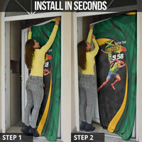Jamaican Pride Door Cover 9.58 Seconds-Faster Than Lightning - Wonder Print Shop