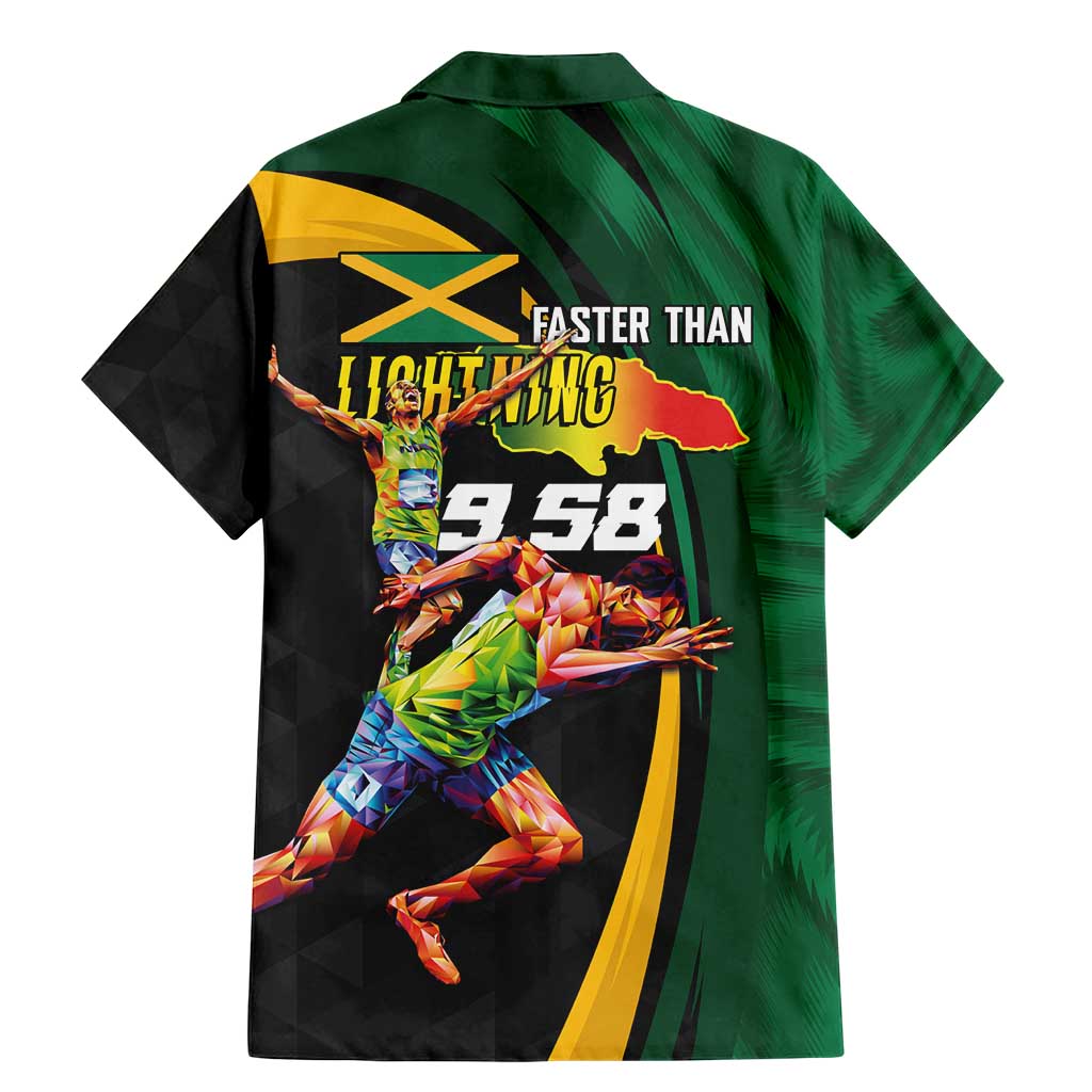 Jamaican Pride Family Matching Mermaid Dress and Hawaiian Shirt 9.58 Seconds-Faster Than Lightning - Wonder Print Shop