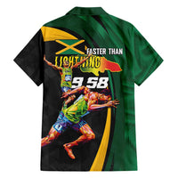 Jamaican Pride Family Matching Puletasi and Hawaiian Shirt 9.58 Seconds-Faster Than Lightning - Wonder Print Shop