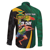 Jamaican Pride Family Matching Puletasi and Hawaiian Shirt 9.58 Seconds-Faster Than Lightning - Wonder Print Shop