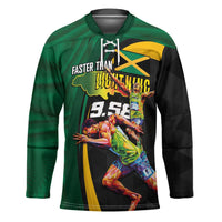 Jamaican Pride Hockey Jersey 9.58 Seconds-Faster Than Lightning - Wonder Print Shop