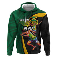 Jamaican Pride Hoodie 9.58 Seconds-Faster Than Lightning - Wonder Print Shop