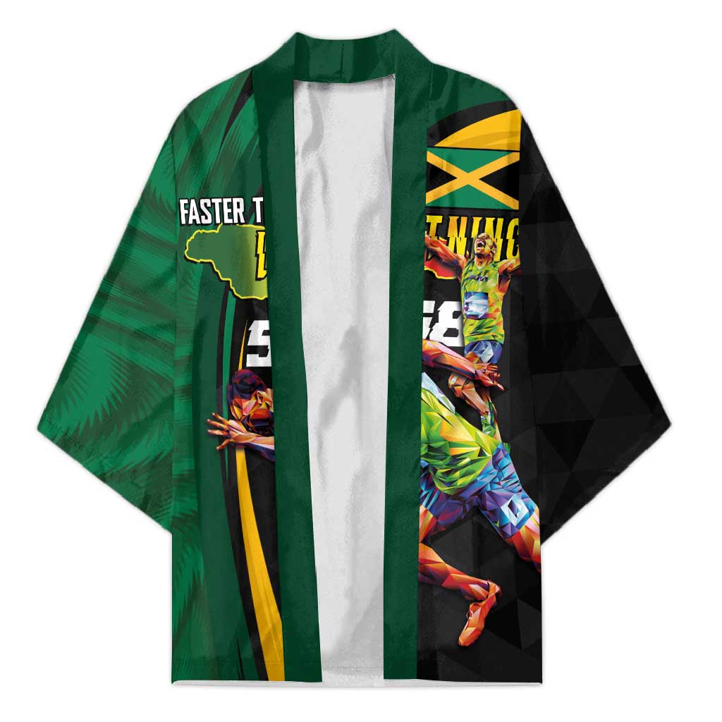 Jamaican Pride Kimono 9.58 Seconds-Faster Than Lightning - Wonder Print Shop