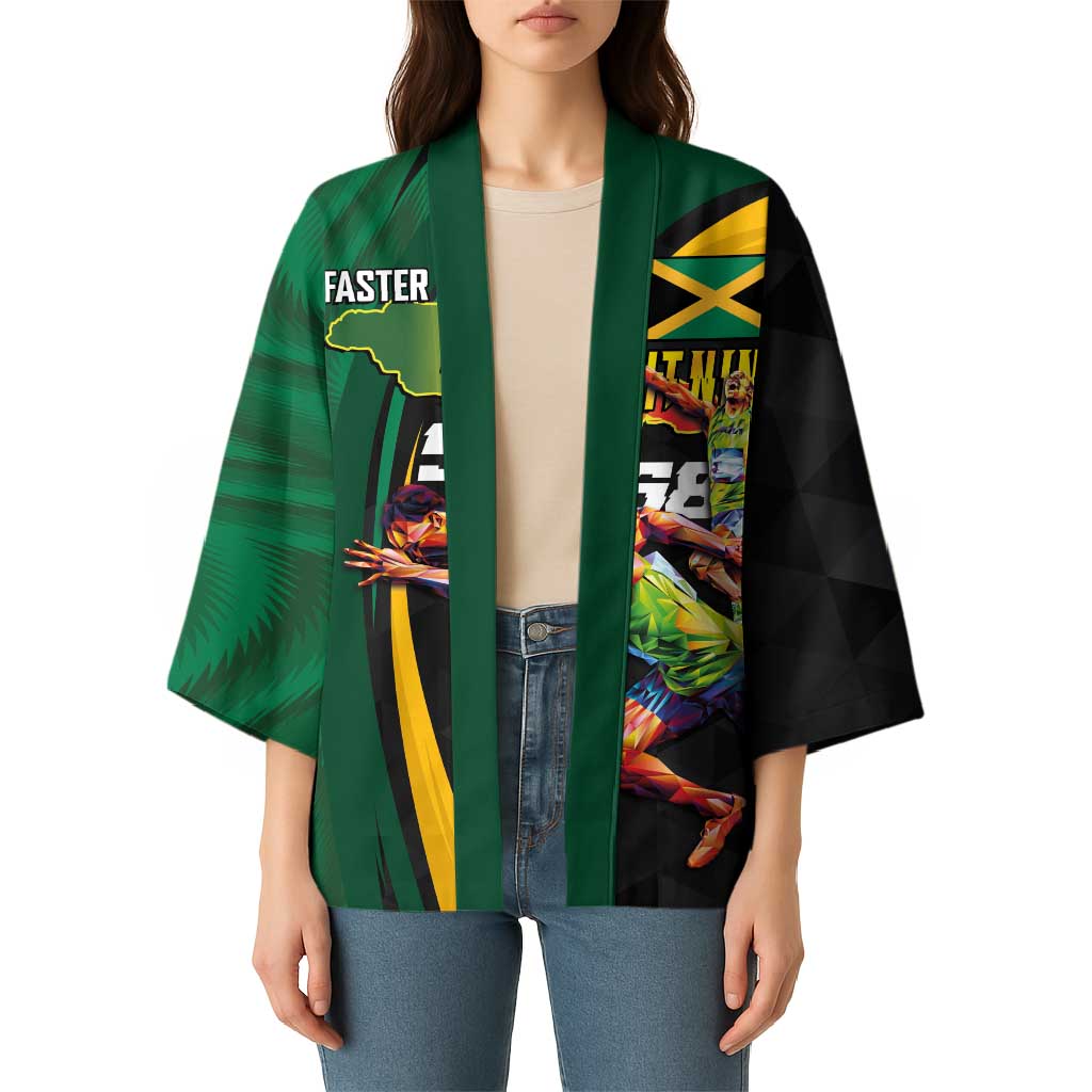 Jamaican Pride Kimono 9.58 Seconds-Faster Than Lightning - Wonder Print Shop