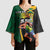 Jamaican Pride Kimono Sleeve Blouse 9.58 Seconds-Faster Than Lightning - Wonder Print Shop