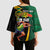 Jamaican Pride Kimono Sleeve Blouse 9.58 Seconds-Faster Than Lightning - Wonder Print Shop