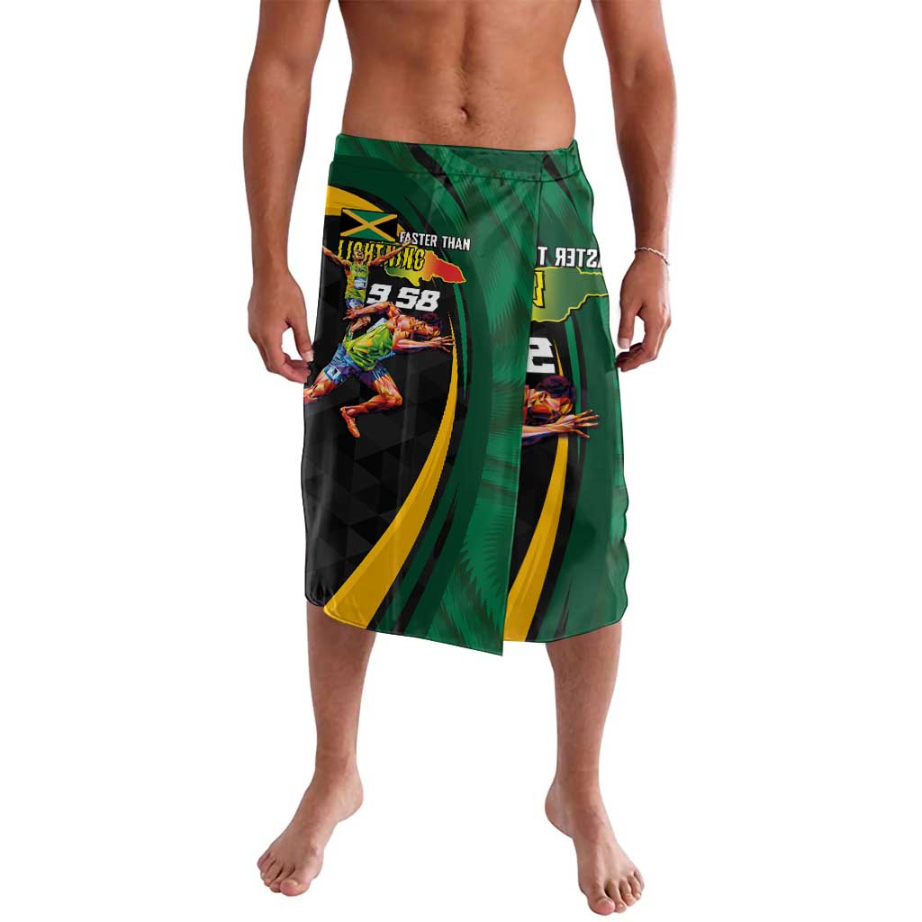 Jamaican Pride Lavalava 9.58 Seconds-Faster Than Lightning - Wonder Print Shop