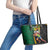 Jamaican Pride Leather Tote Bag 9.58 Seconds-Faster Than Lightning - Wonder Print Shop