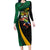 Jamaican Pride Long Sleeve Bodycon Dress 9.58 Seconds-Faster Than Lightning - Wonder Print Shop