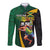 Jamaican Pride Long Sleeve Button Shirt 9.58 Seconds-Faster Than Lightning - Wonder Print Shop