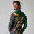 Jamaican Pride Long Sleeve Polo Shirt 9.58 Seconds-Faster Than Lightning - Wonder Print Shop