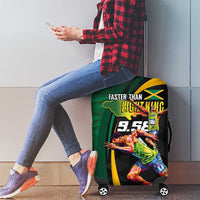 Jamaican Pride Luggage Cover 9.58 Seconds-Faster Than Lightning - Wonder Print Shop