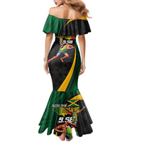 Jamaican Pride Mermaid Dress 9.58 Seconds-Faster Than Lightning - Wonder Print Shop