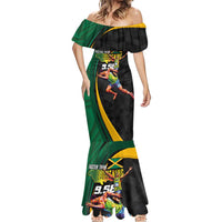 Jamaican Pride Mermaid Dress 9.58 Seconds-Faster Than Lightning - Wonder Print Shop