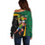 Jamaican Pride Off Shoulder Sweater 9.58 Seconds-Faster Than Lightning - Wonder Print Shop