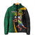 Jamaican Pride Padded Jacket 9.58 Seconds-Faster Than Lightning - Wonder Print Shop
