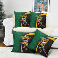 Jamaican Pride Pillow Cover 9.58 Seconds-Faster Than Lightning - Wonder Print Shop