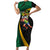 Jamaican Pride Short Sleeve Bodycon Dress 9.58 Seconds-Faster Than Lightning - Wonder Print Shop