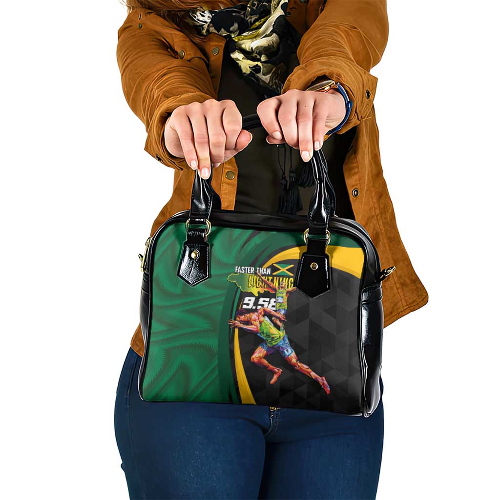 Jamaican Pride Shoulder Handbag 9.58 Seconds-Faster Than Lightning - Wonder Print Shop