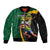 Jamaican Pride Sleeve Zip Bomber Jacket 9.58 Seconds-Faster Than Lightning - Wonder Print Shop