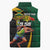 Jamaican Pride Sleeveless Puffer Jacket 9.58 Seconds-Faster Than Lightning - Wonder Print Shop