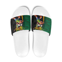 Jamaican Pride Slide Sandals 9.58 Seconds-Faster Than Lightning - Wonder Print Shop