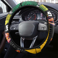 Jamaican Pride Steering Wheel Cover 9.58 Seconds-Faster Than Lightning - Wonder Print Shop