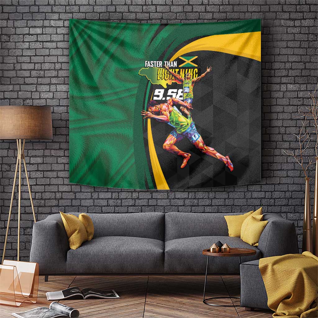 Jamaican Pride Tapestry 9.58 Seconds-Faster Than Lightning - Wonder Print Shop