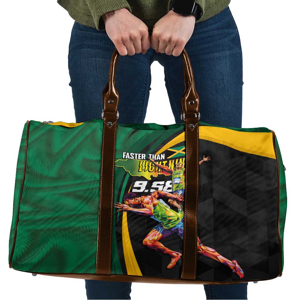 Jamaican Pride Travel Bag 9.58 Seconds-Faster Than Lightning - Wonder Print Shop