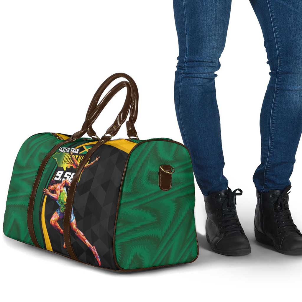 Jamaican Pride Travel Bag 9.58 Seconds-Faster Than Lightning - Wonder Print Shop