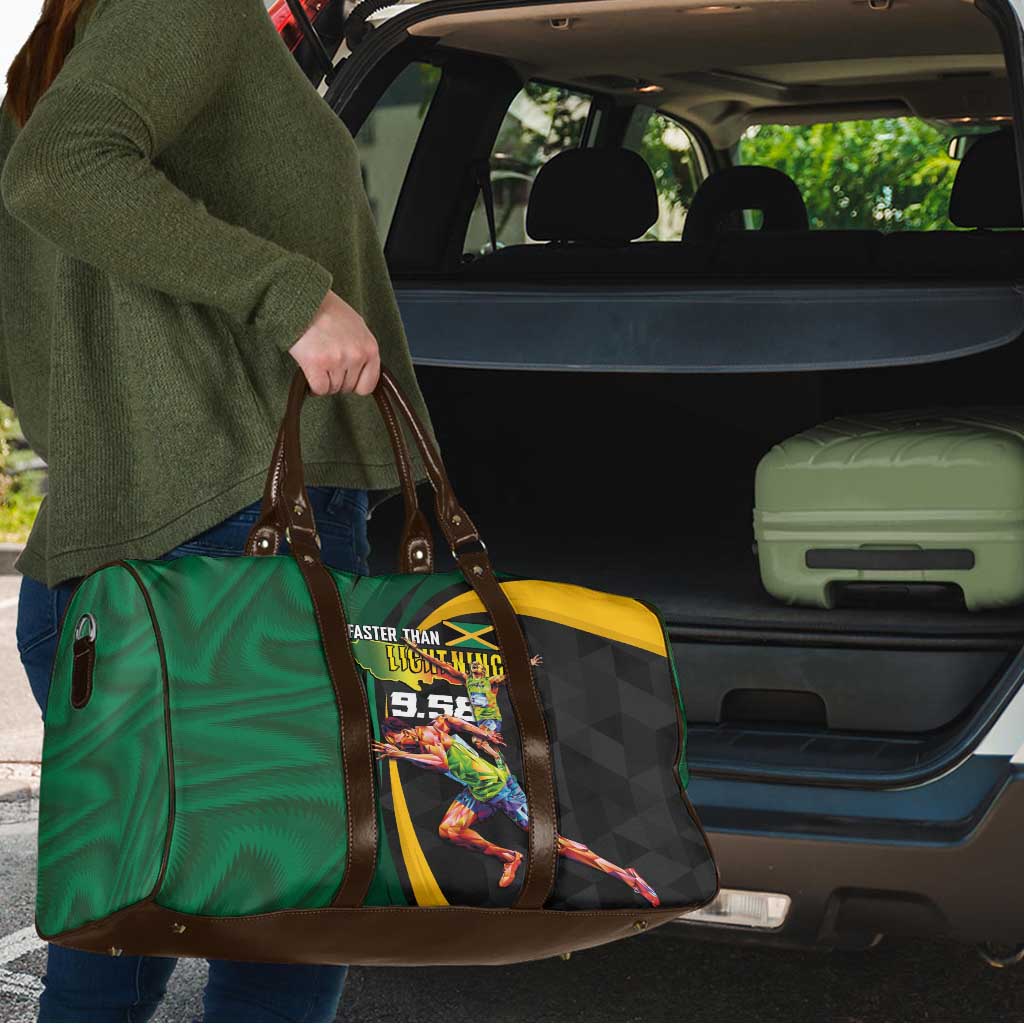 Jamaican Pride Travel Bag 9.58 Seconds-Faster Than Lightning - Wonder Print Shop