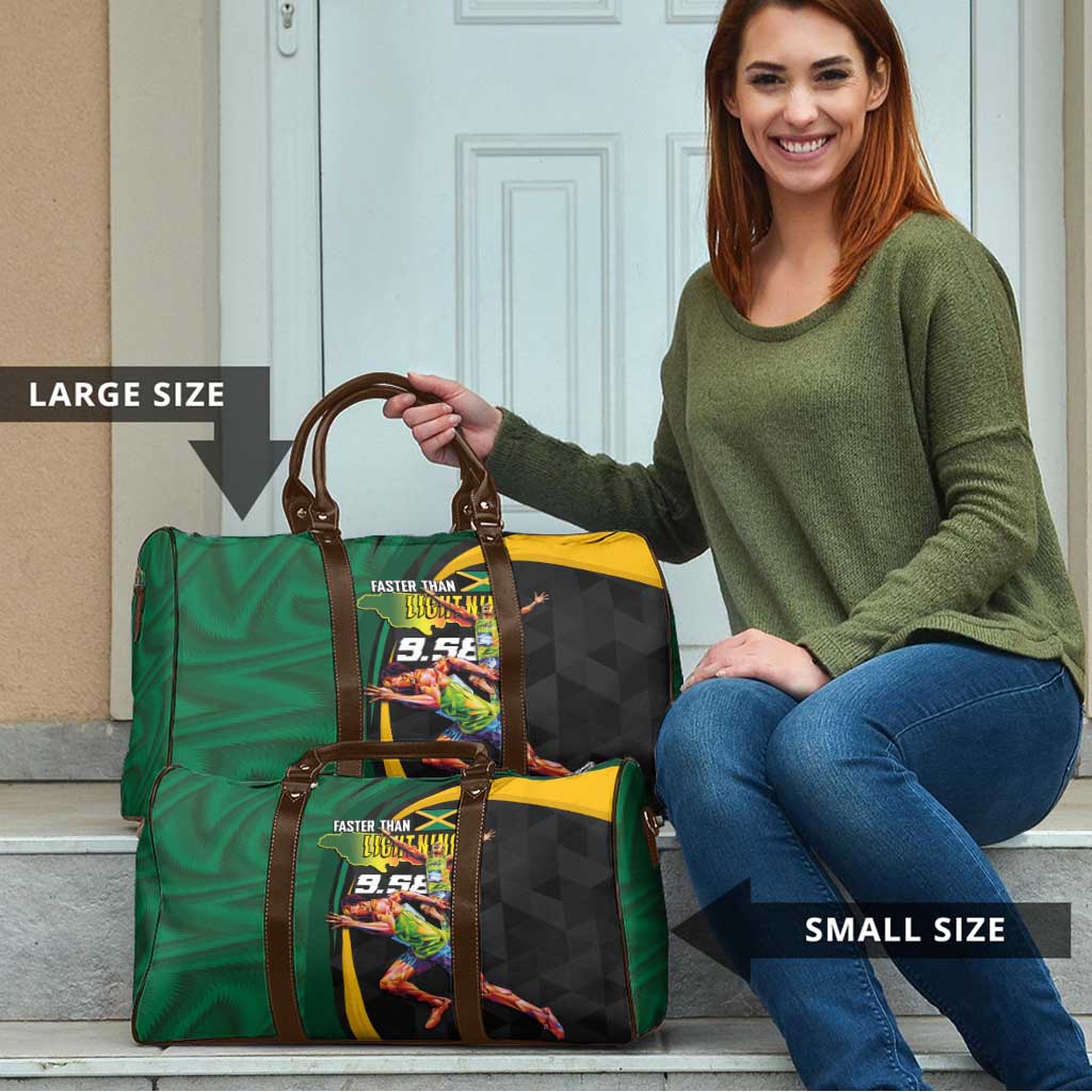 Jamaican Pride Travel Bag 9.58 Seconds-Faster Than Lightning - Wonder Print Shop
