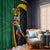 Jamaican Pride Window Curtain 9.58 Seconds-Faster Than Lightning - Wonder Print Shop