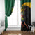 Jamaican Pride Window Curtain 9.58 Seconds-Faster Than Lightning - Wonder Print Shop