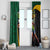 Jamaican Pride Window Curtain 9.58 Seconds-Faster Than Lightning - Wonder Print Shop