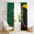 Jamaican Pride Window Curtain 9.58 Seconds-Faster Than Lightning - Wonder Print Shop