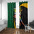 Jamaican Pride Window Curtain 9.58 Seconds-Faster Than Lightning - Wonder Print Shop