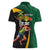 Jamaican Pride Women Polo Shirt 9.58 Seconds-Faster Than Lightning - Wonder Print Shop