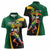 Jamaican Pride Women Polo Shirt 9.58 Seconds-Faster Than Lightning - Wonder Print Shop