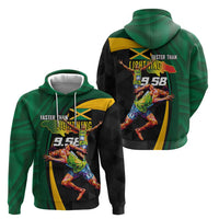 Jamaican Pride Zip Hoodie 9.58 Seconds-Faster Than Lightning - Wonder Print Shop